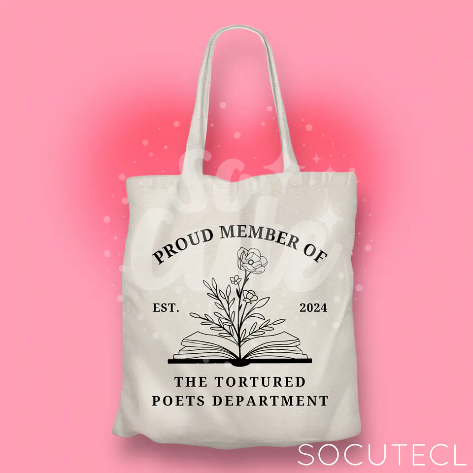 TOTE BAG PROUD MEMBER OF TTPD TAYLOR SWIFT (THE TORTURED POETS DEPARMENT) 1