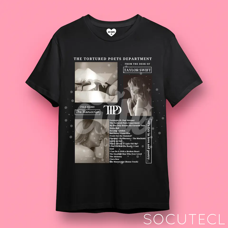 POLERA TAYLOR SWIFT TTPD 2024 (THE TORTURED POETS DEPARMENT) 2