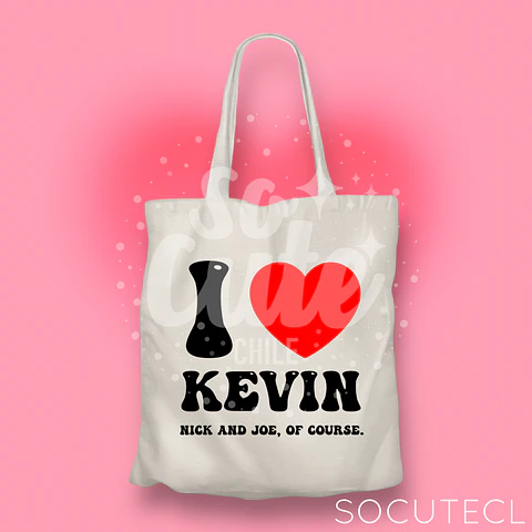 TOTE BAG JONAS BROTHERS I LOVE KEVIN