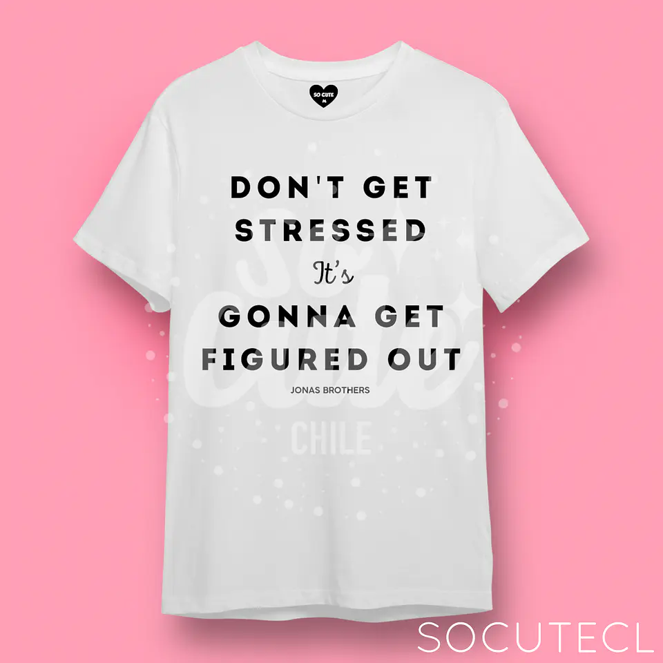 POLERA JONAS BROTHERS DONT GET STRESSED 1
