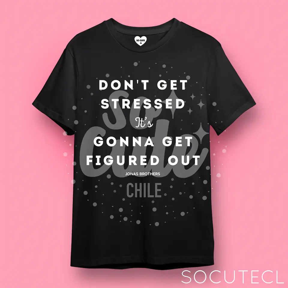 POLERA JONAS BROTHERS DONT GET STRESSED 2