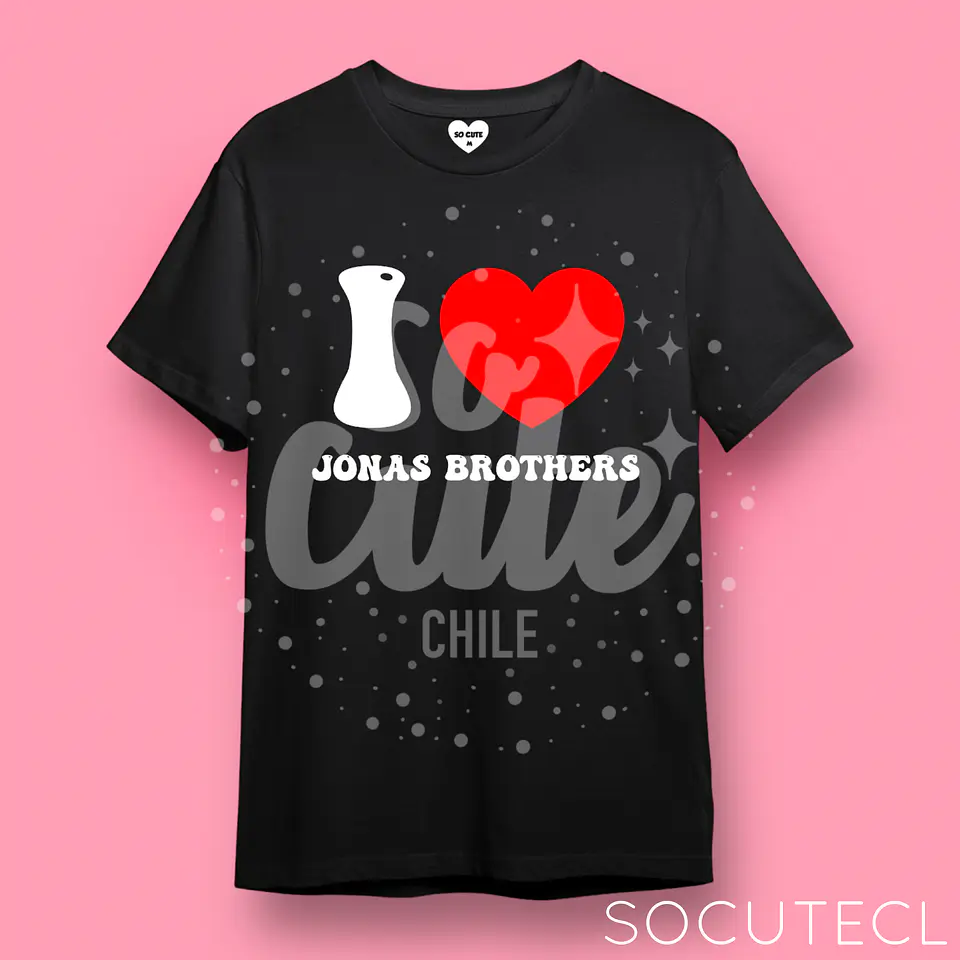 POLERA I LOVE JONAS BROTHERS 2