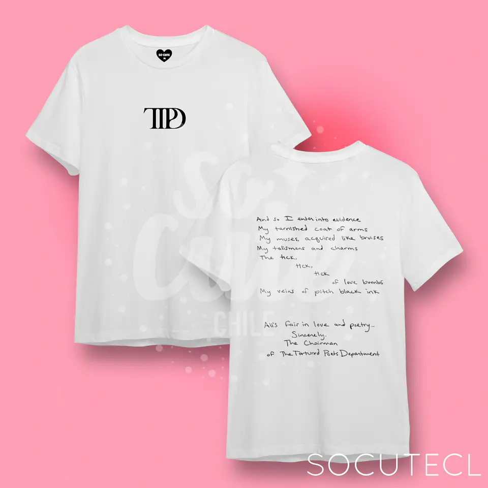 POLERA TAYLOR SWIFT TTPD (THE TORTURED POETS DEPARMENT) 1