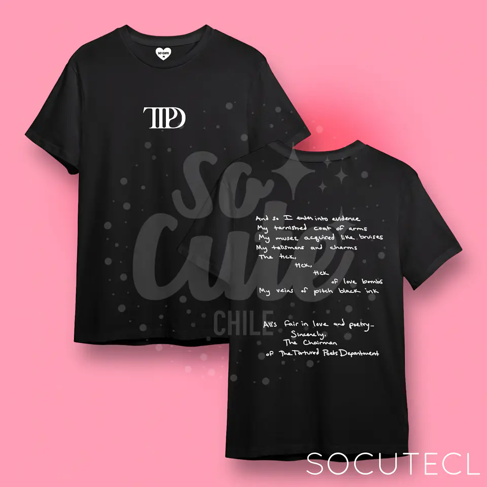 POLERA TAYLOR SWIFT TTPD (THE TORTURED POETS DEPARMENT) 2