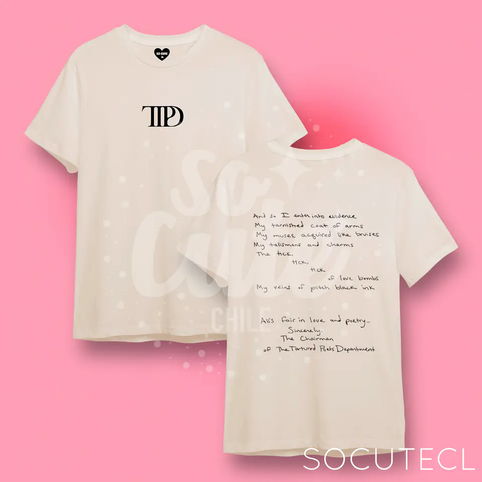 POLERA TAYLOR SWIFT TTPD (THE TORTURED POETS DEPARMENT) 3