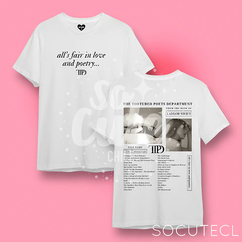 POLERA TAYLOR SWIFT TTPD (THE TORTURED POETS DEPARMENT)