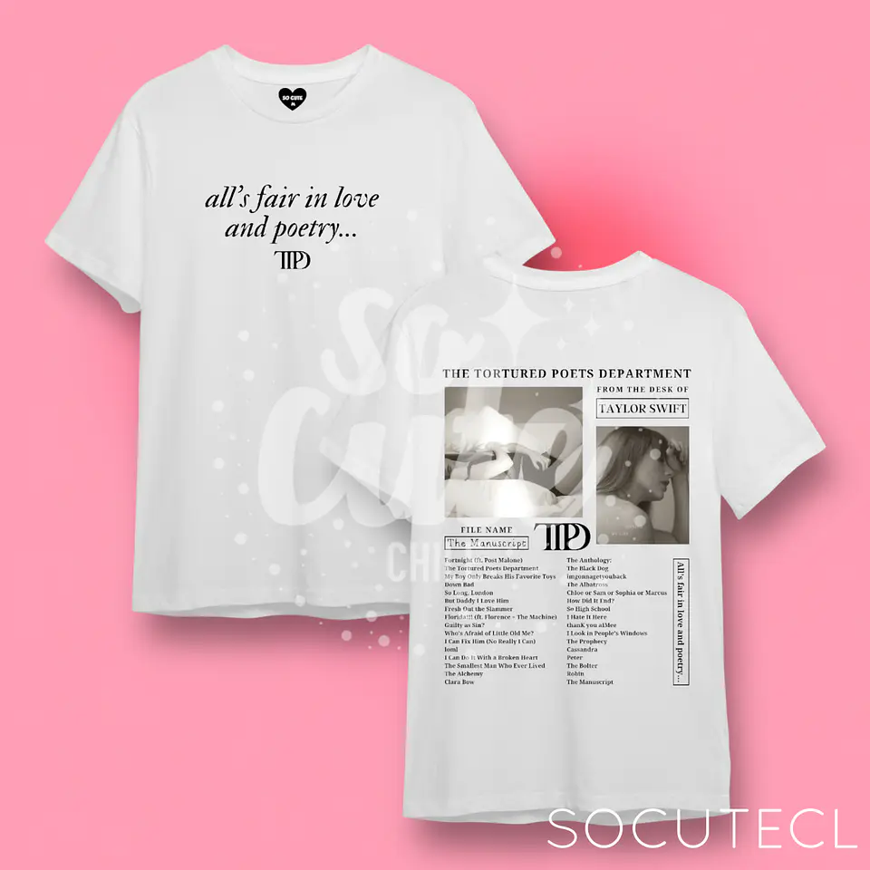 POLERA TAYLOR SWIFT TTPD (THE TORTURED POETS DEPARMENT) 1