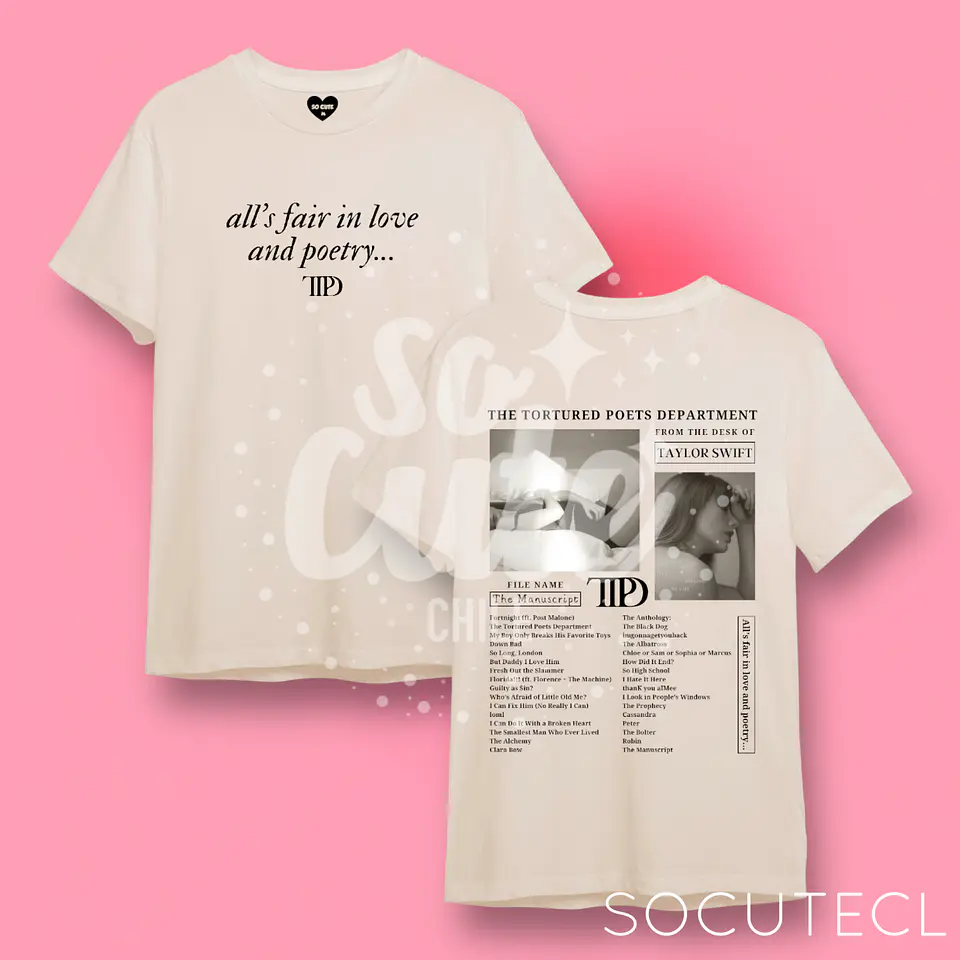 POLERA TAYLOR SWIFT TTPD (THE TORTURED POETS DEPARMENT) 3