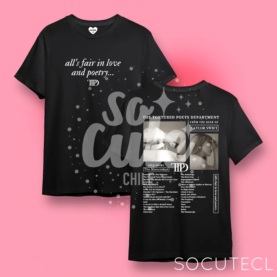 POLERA TAYLOR SWIFT TTPD (THE TORTURED POETS DEPARMENT) 2