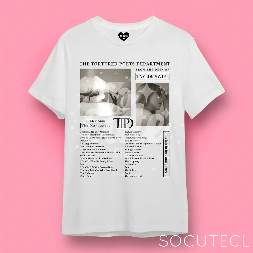 POLERA TAYLOR SWIFT TTPD (THE TORTURED POETS DEPARMENT) 1