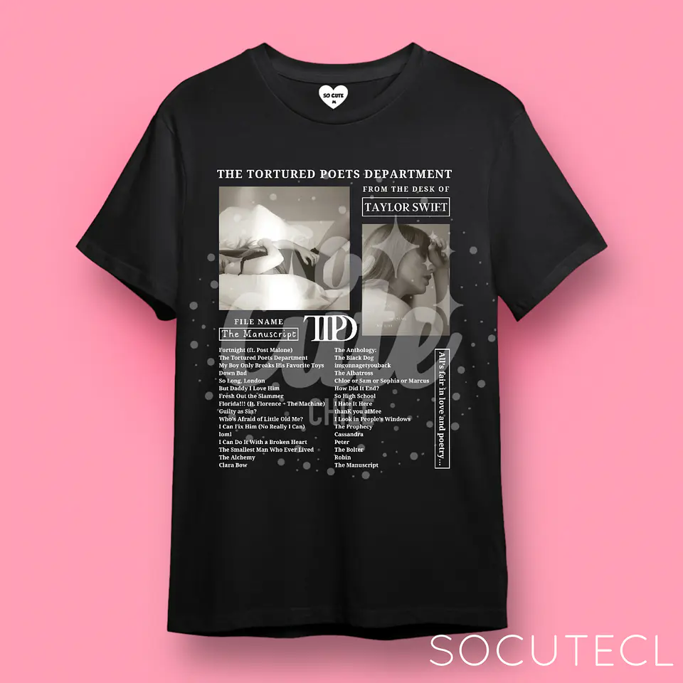 POLERA TAYLOR SWIFT TTPD (THE TORTURED POETS DEPARMENT) 2
