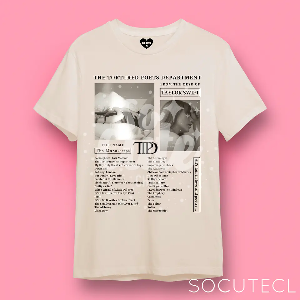 POLERA TAYLOR SWIFT TTPD (THE TORTURED POETS DEPARMENT) 3
