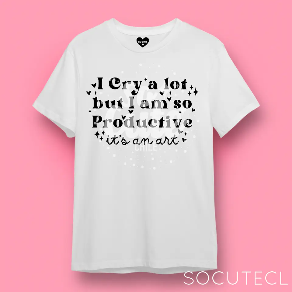 POLERA TAYLOR SWIFT I CRY A LOT BUT I AM SO PRODUCTIVE, IT’S AN ART TTPD (THE TORTURED POETS DEPARMENT) 3