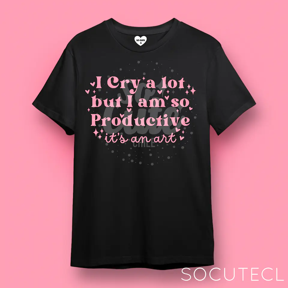 POLERA TAYLOR SWIFT I CRY A LOT BUT I AM SO PRODUCTIVE, IT’S AN ART TTPD (THE TORTURED POETS DEPARMENT) 10