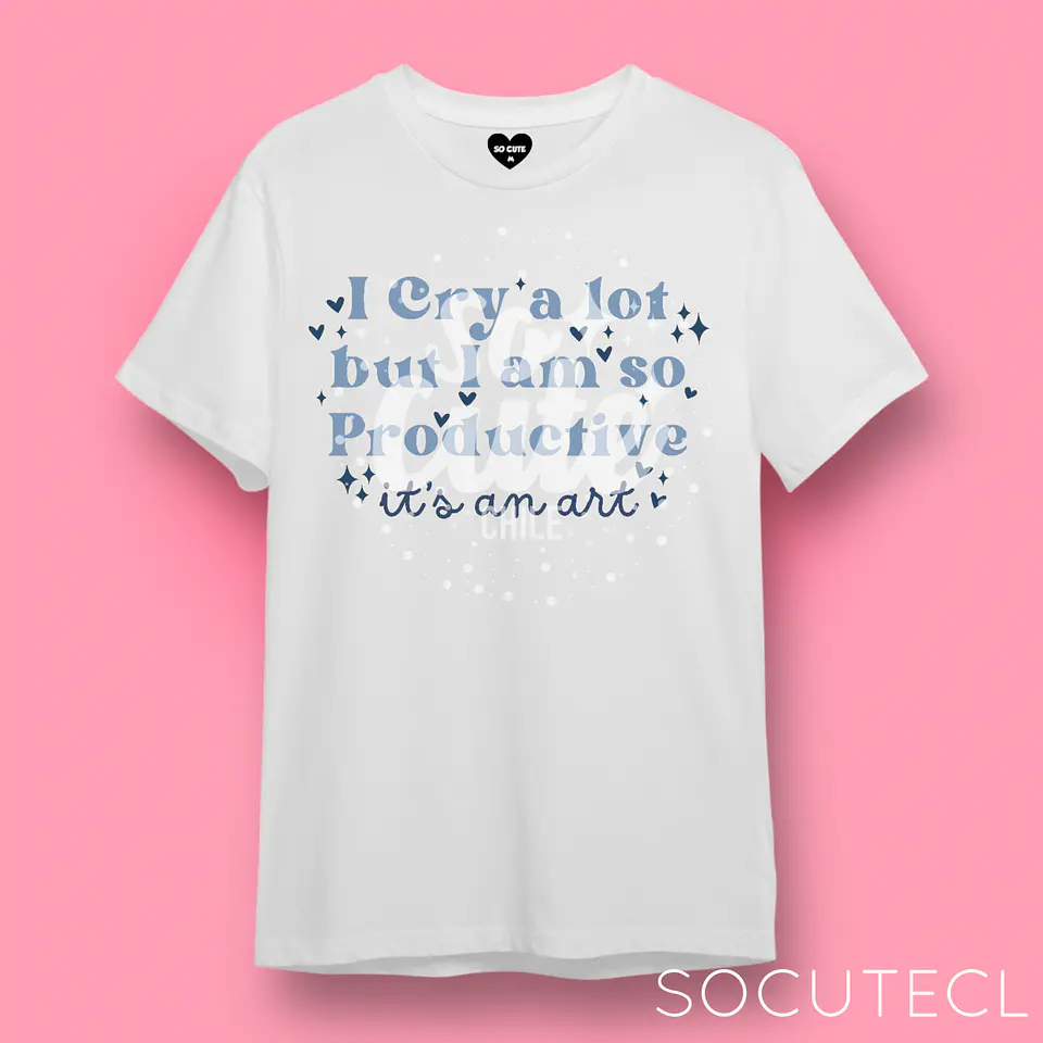 POLERA TAYLOR SWIFT I CRY A LOT BUT I AM SO PRODUCTIVE, IT’S AN ART TTPD (THE TORTURED POETS DEPARMENT) 5