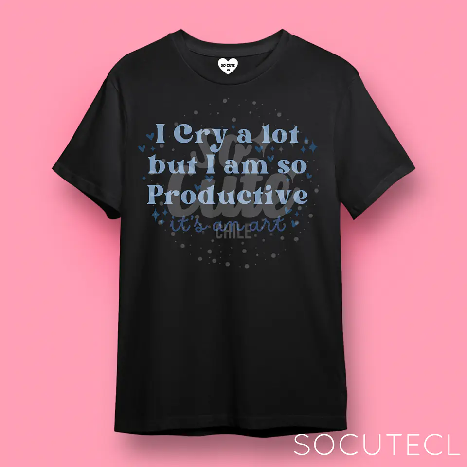 POLERA TAYLOR SWIFT I CRY A LOT BUT I AM SO PRODUCTIVE, IT’S AN ART TTPD (THE TORTURED POETS DEPARMENT) 6