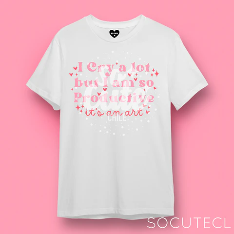POLERA TAYLOR SWIFT I CRY A LOT BUT I AM SO PRODUCTIVE, IT’S AN ART TTPD (THE TORTURED POETS DEPARMENT)