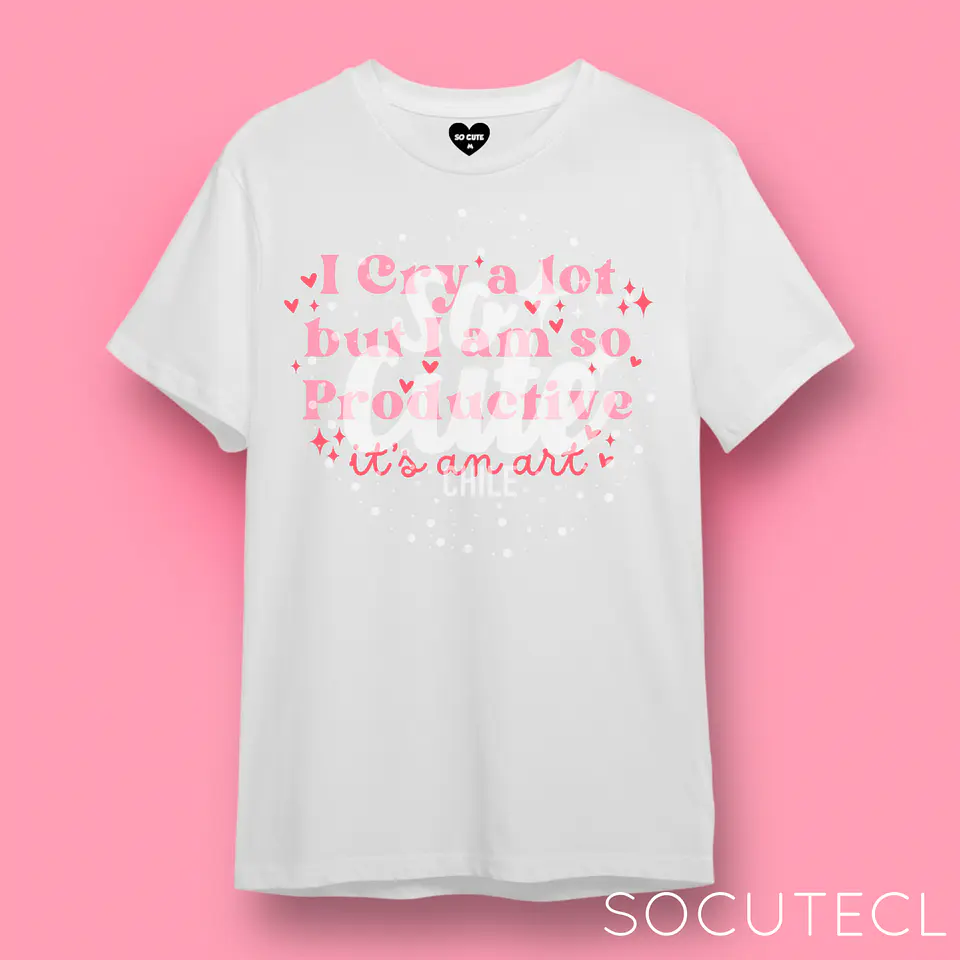 POLERA TAYLOR SWIFT I CRY A LOT BUT I AM SO PRODUCTIVE, IT’S AN ART TTPD (THE TORTURED POETS DEPARMENT) 1
