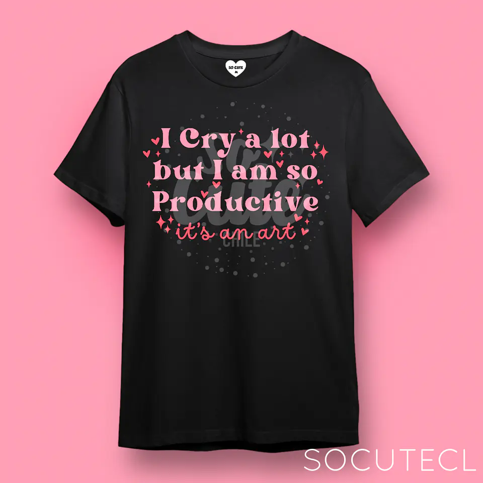 POLERA TAYLOR SWIFT I CRY A LOT BUT I AM SO PRODUCTIVE, IT’S AN ART TTPD (THE TORTURED POETS DEPARMENT) 2