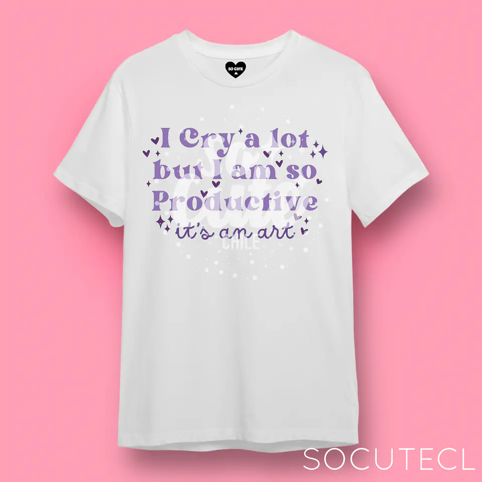 POLERA TAYLOR SWIFT I CRY A LOT BUT I AM SO PRODUCTIVE, IT’S AN ART TTPD (THE TORTURED POETS DEPARMENT) 7