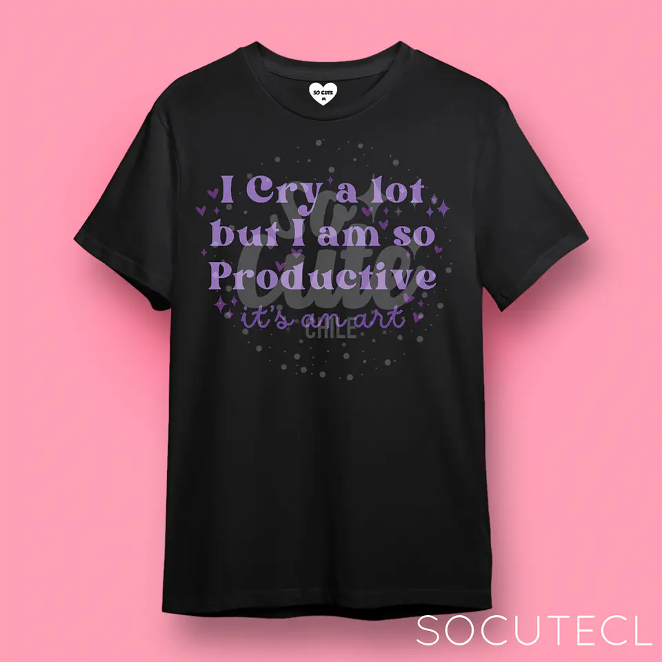 POLERA TAYLOR SWIFT I CRY A LOT BUT I AM SO PRODUCTIVE, IT’S AN ART TTPD (THE TORTURED POETS DEPARMENT) 8