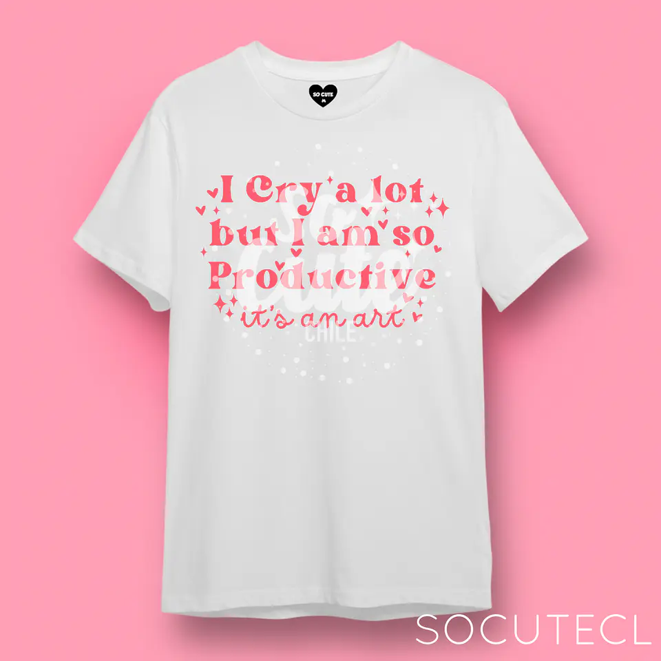 POLERA TAYLOR SWIFT I CRY A LOT BUT I AM SO PRODUCTIVE, IT’S AN ART TTPD (THE TORTURED POETS DEPARMENT) 11