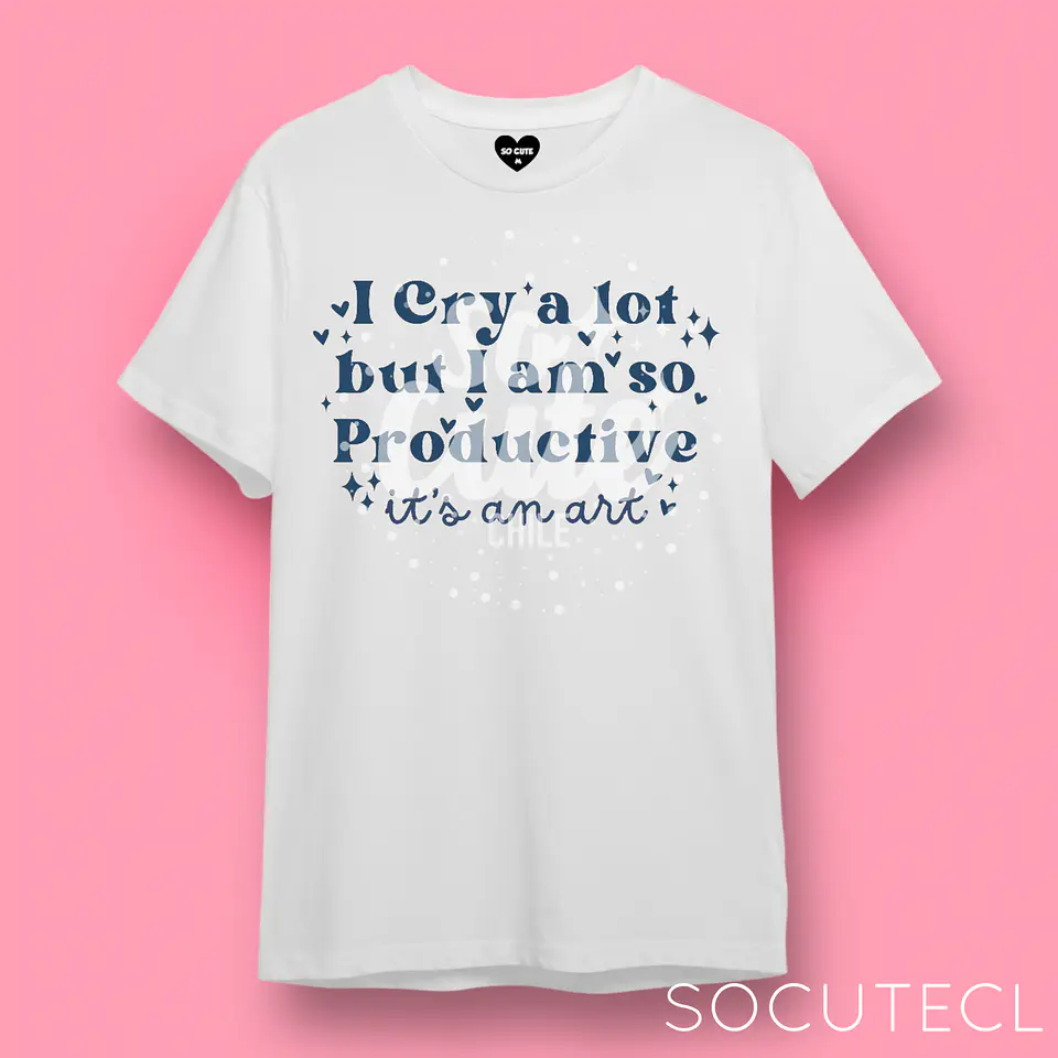 POLERA TAYLOR SWIFT I CRY A LOT BUT I AM SO PRODUCTIVE, IT’S AN ART TTPD (THE TORTURED POETS DEPARMENT) 13