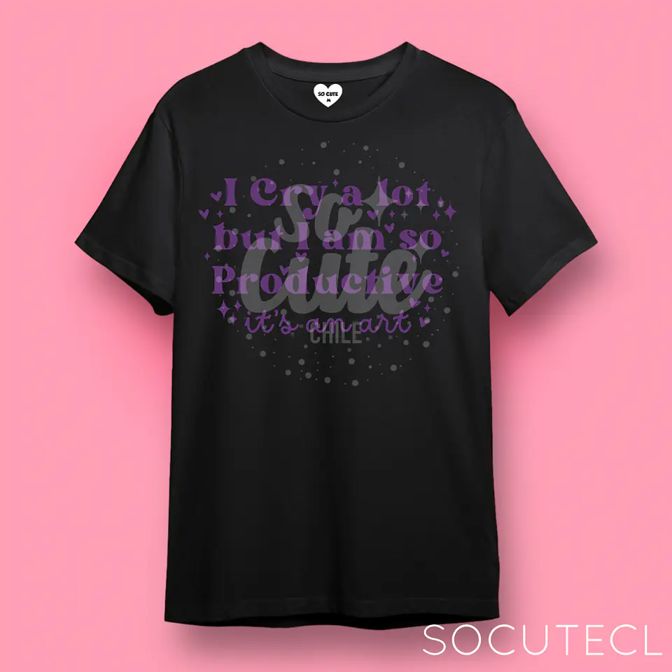 POLERA TAYLOR SWIFT I CRY A LOT BUT I AM SO PRODUCTIVE, IT’S AN ART TTPD (THE TORTURED POETS DEPARMENT) 16