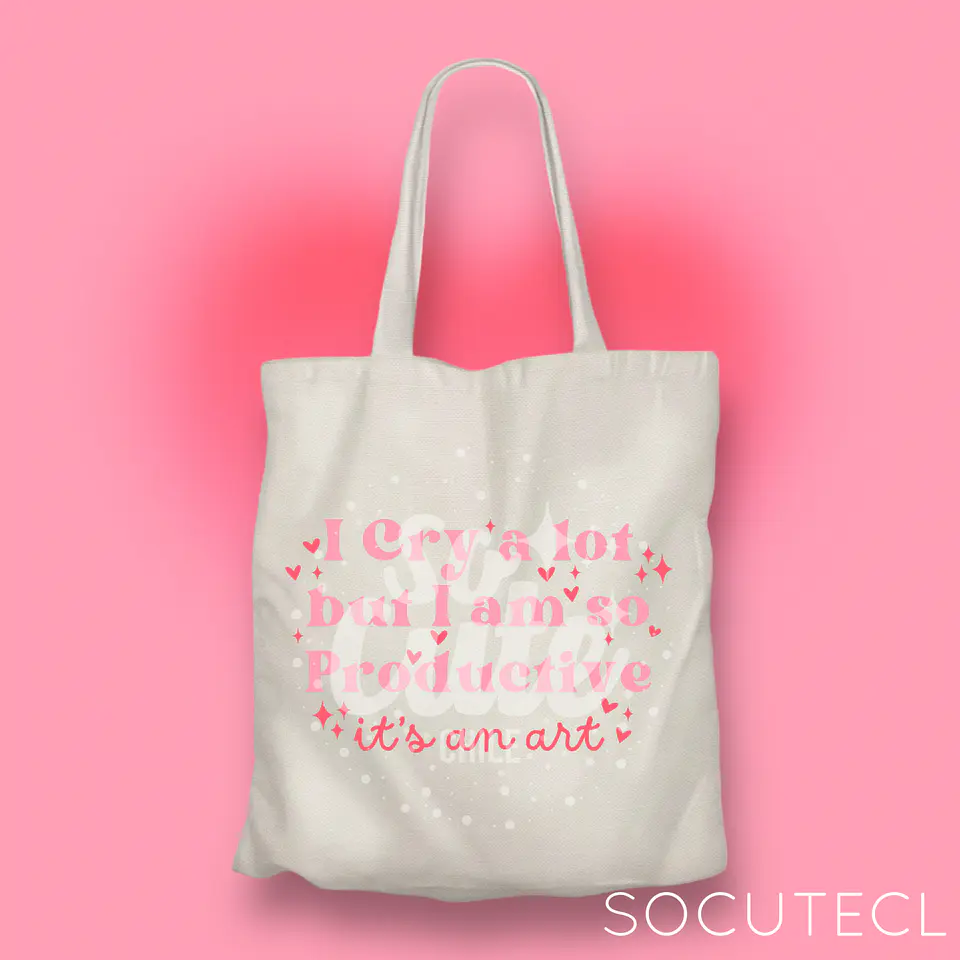 TOTE BAG  I CRY A LOT BUT I AM SO PRODUCTIVE, IT’S AN ART TTPD (THE TORTURED POETS DEPARMENT) 2