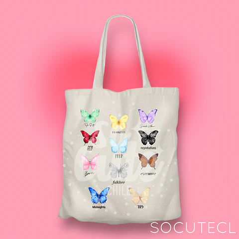 TOTE BAG THE ERAS BUTTERFLY TAYLOR SWIFT