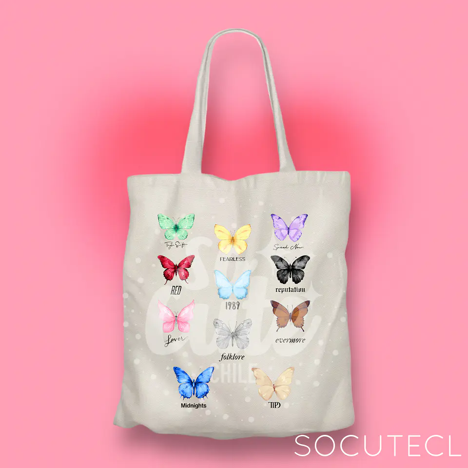 TOTE BAG THE ERAS BUTTERFLY TAYLOR SWIFT 1