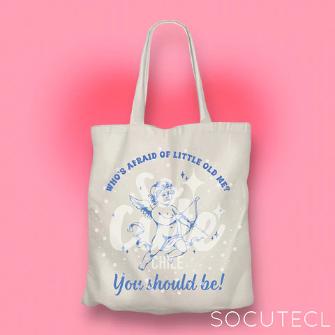 TOTE BAG TAYLOR SWIFT WHO’S AFRAID OF LITTLE OLD ME? YOU SHOULD BE!