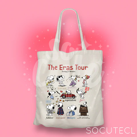 TOTE BAG THE ERAS TOUR SNOOPY’S VERSION TAYLOR SWIFT