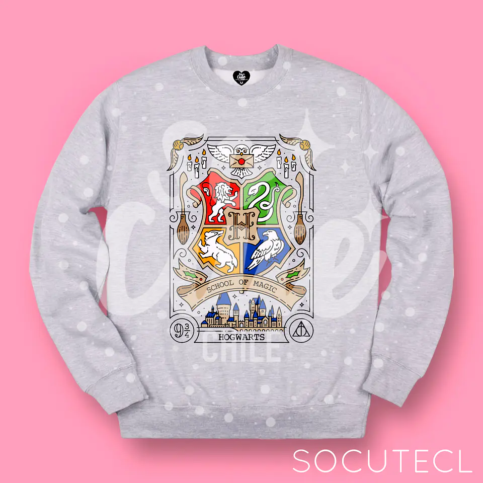 POLERON POLO / CREWNECK CASAS HOGWARTS 1