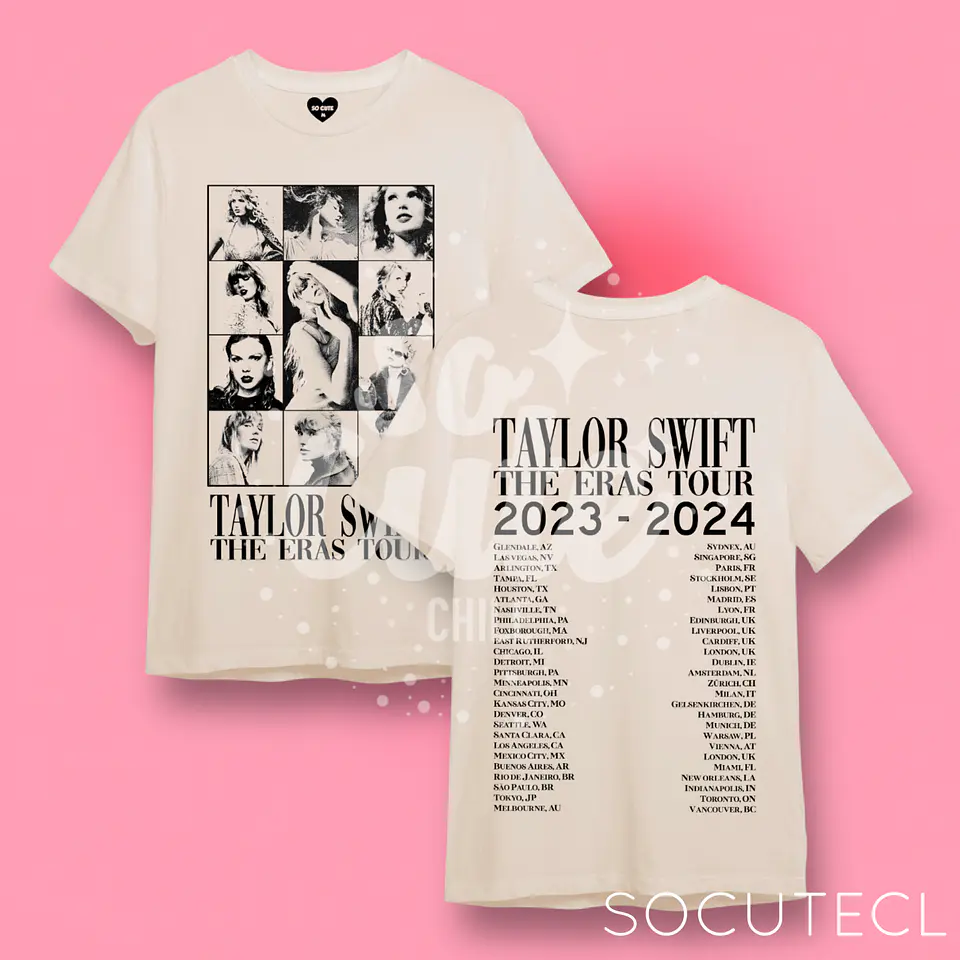 POLERA TAYLOR SWIFT THE ERAS TOUR COLOR CRUDO 6