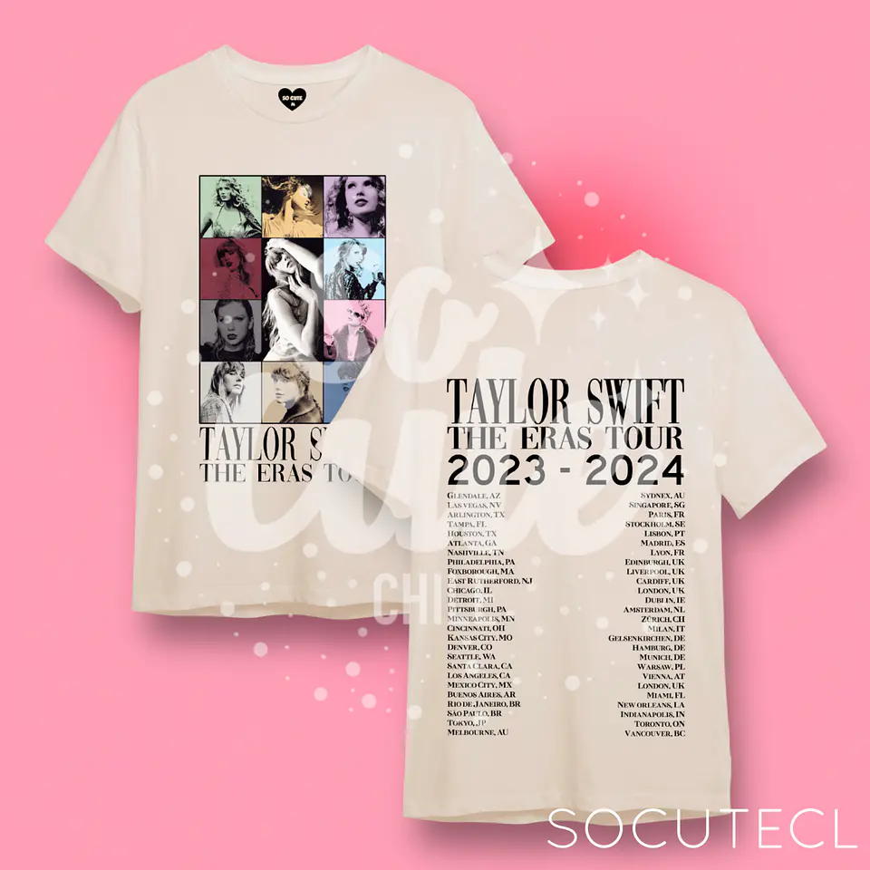 POLERA TAYLOR SWIFT THE ERAS TOUR COLOR CRUDO 8