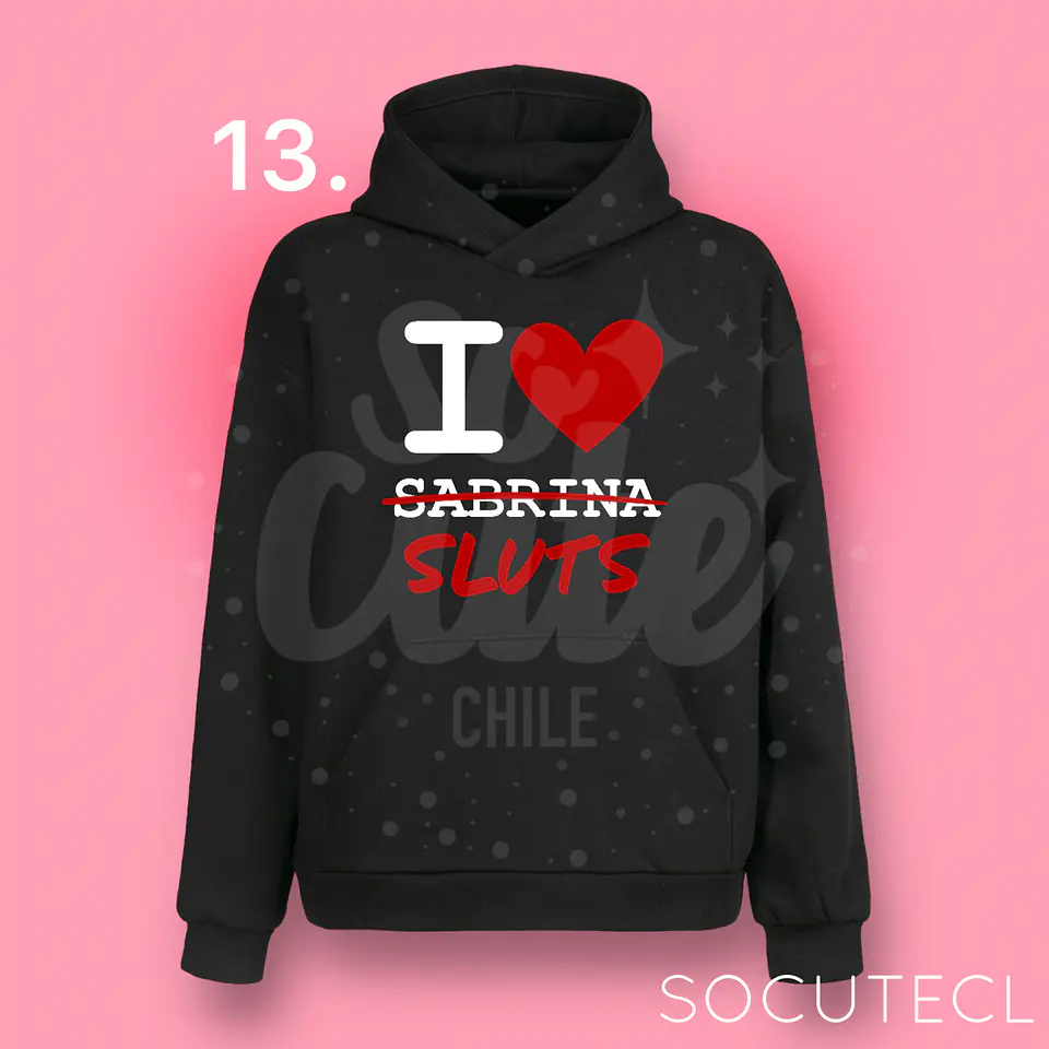 POLERONES NEGROS SABRINA CARPENTER 14