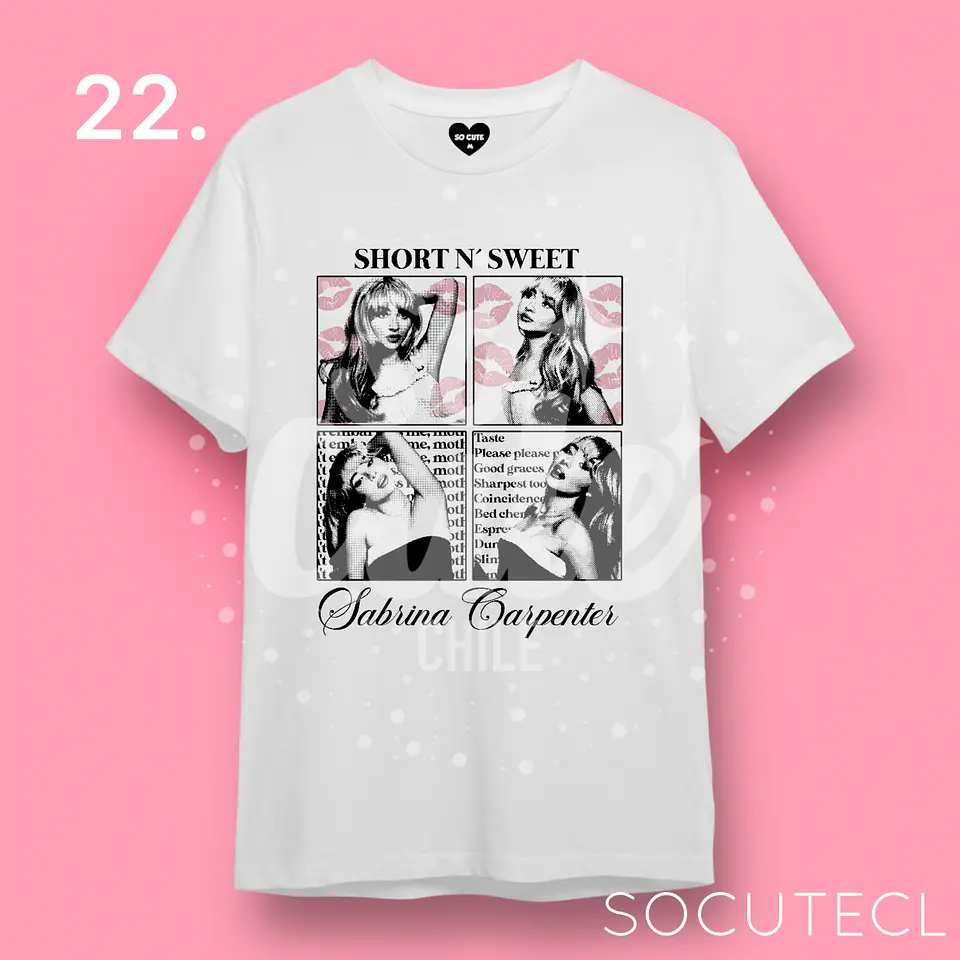 PARTE 1 POLERAS BLANCAS SABRINA CARPENTER 12