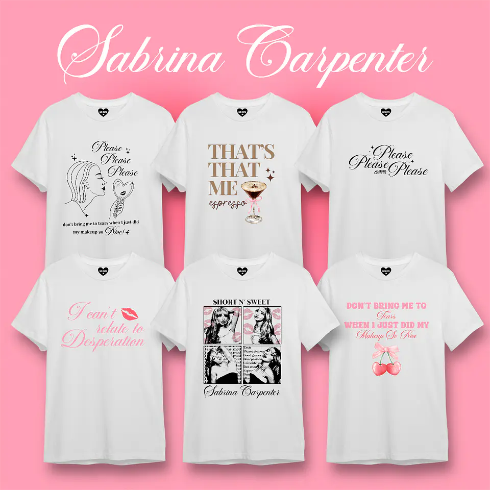 PARTE 1 POLERAS BLANCAS SABRINA CARPENTER 1