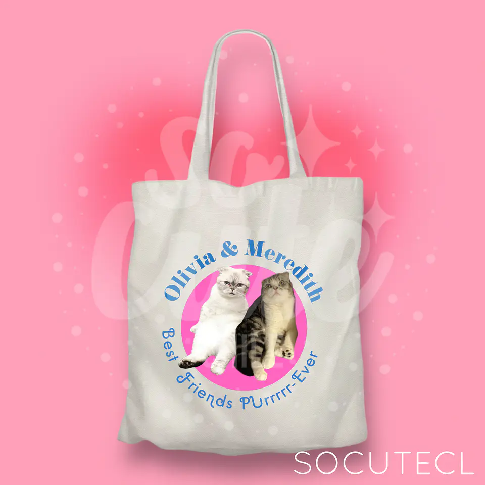 TOTE BAG TAYLOR SWIFT CATS / BEST FRIENDS PURRRRR-EVER 1