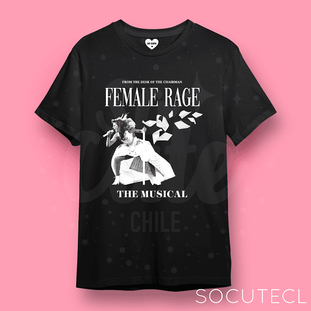 POLERA / POLERON TAYLOR SWIFT FEMALE RAGE THE MUSICAL