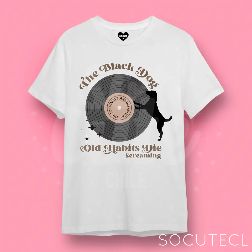 POLERA TAYLOR SWIFT THE BLACK DOG TTPD 1