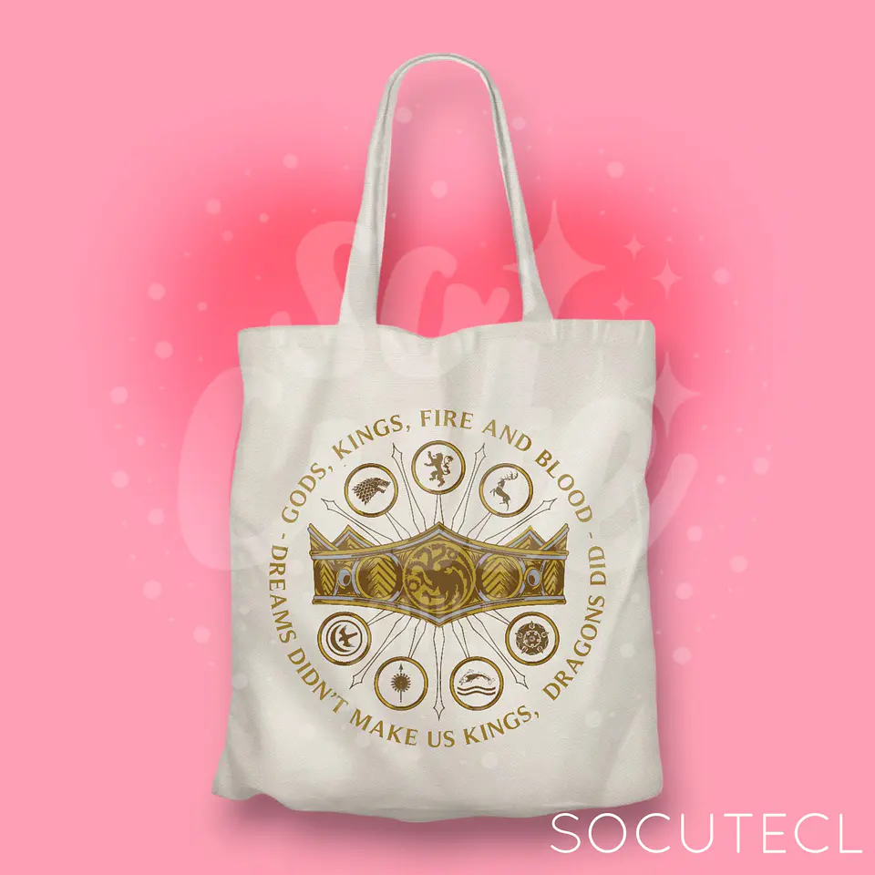 TOTE BAG HOUSE OF THE DRAGON / HOTD KINGDOMS 1