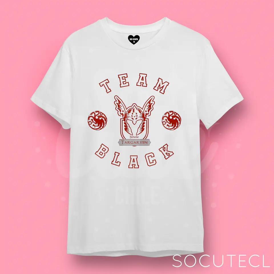 POLERA HOISE OF THE DRAGON / HOTD TEAM BLACK TARGARYEN 1
