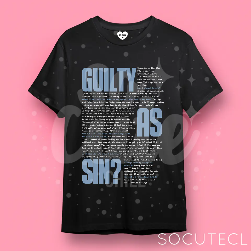 POLERA TAYLOR SWIFT GUILTY AS SIN? 2