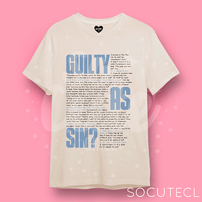 POLERA TAYLOR SWIFT GUILTY AS SIN? - CRUDO