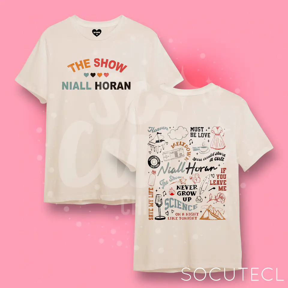 POLERA NIALL HORAN FRENTE Y ESPALDA  2