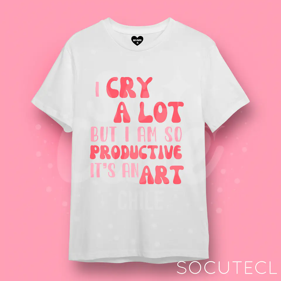POLERA GLITTER TAYLOR SWIFT I CRY A LOT BUT I AM SO PRODUCTIVE, ITS AN ART 1