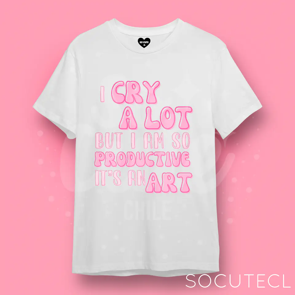 POLERA TAYLOR SWIFT I CRY A LOT BUT I AM SO PRODUCTIVE, IT’S AN ART 1