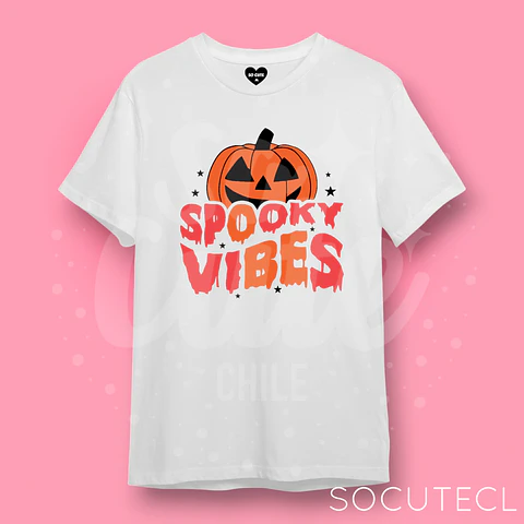 POLERA SPOOKY VIBES HALLOWEEN